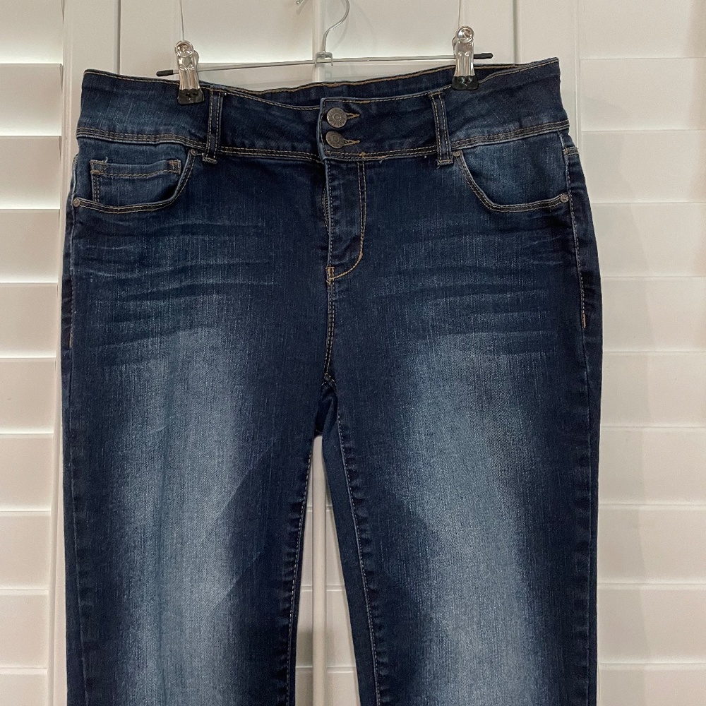 Wax Jeans denim Skinny jeans, size 13 dark blue wash